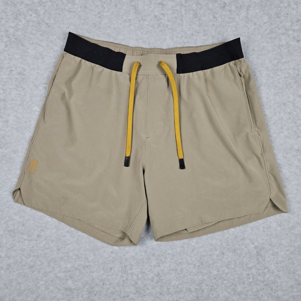 Rhone (Men's Large) Swift Shorts Tan Athletic Gym Training Unlined Performance